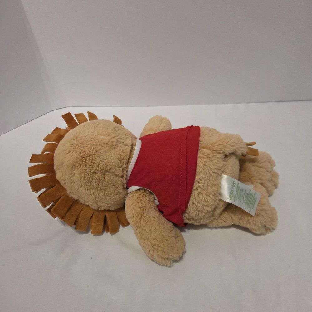Rare Lambs & Ivy Lion Plush All Star Red Shirt 14" Baby Stuffed Animal Toy - Picture 5 of 6